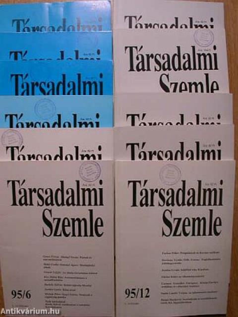 Társadalmi Szemle 1995. január-december