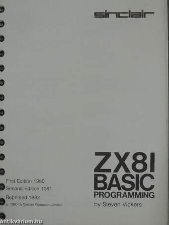 ZX81 Basic Programming