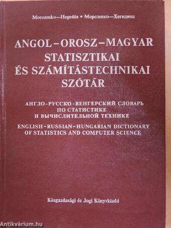 Angol-orosz-magyar statisztikai és számítástechnikai szótár