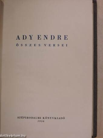 Ady Endre összes versei I-II.