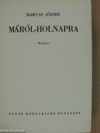 Máról-holnapra