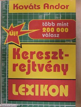 Keresztrejtvény lexikon