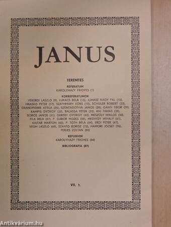 Janus 1989. tavasz