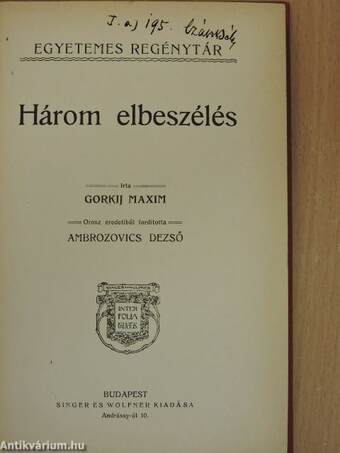 Három elbeszélés