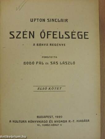 Szén őfelsége I-II.