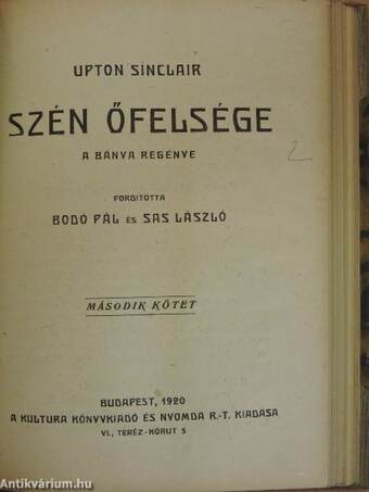 Szén őfelsége I-II.