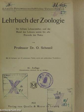 Lehrbuch der Zoologie