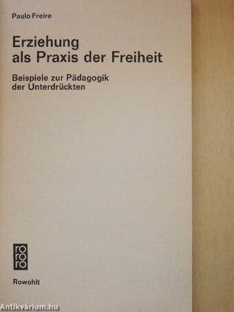 Erziehung als Praxis der Freiheit