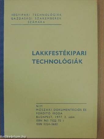 Lakkfestékipari technológiák