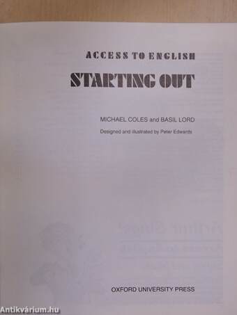 Starting Out - Book