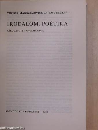 Irodalom, poétika