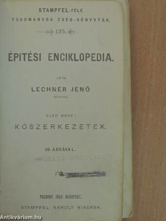 Épitési enciklopedia I.