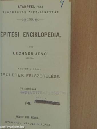 Épitési enciklopedia IV.