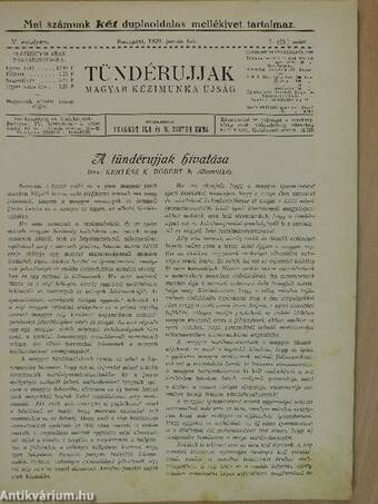 Tündérujjak 1929. január