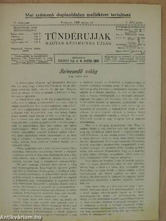 Tündérujjak 1928. május