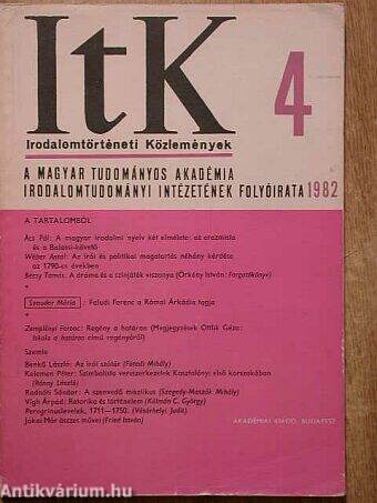 Irodalomtörténeti Közlemények 1982/4.