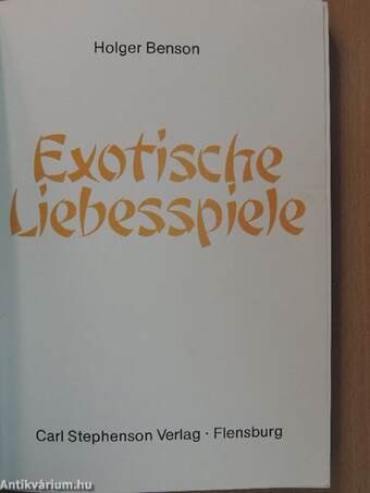 Exotische Liebesspiele