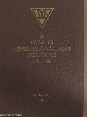 A Gyár- és Gépszerelő Vállalat története 1951-1986