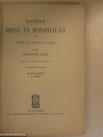 Magyar Mese- és Mondavilág I/2 (töredék)