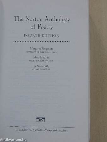 The Norton Anthology of Poetry