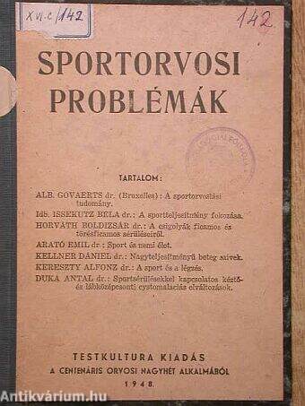 Sportorvosi problémák