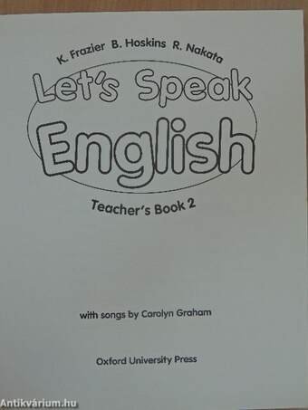 Let's Speak English - Teacher's Book 2.