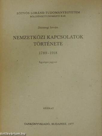 Nemzetközi kapcsolatok története 1789-1918