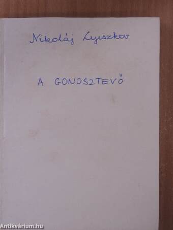 A gonosztevő