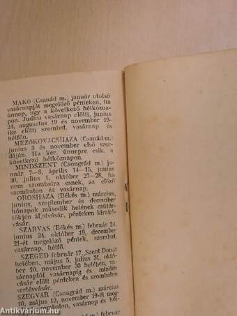 Szegedi Friss Ujság politikai napilap nagy családi naptára 1942. évre