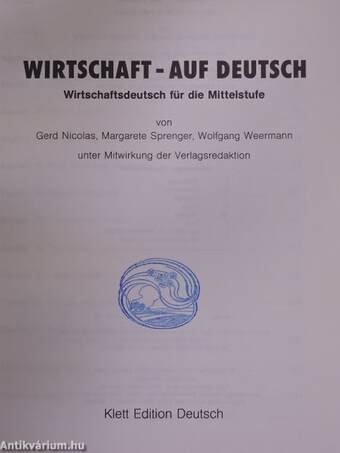 Wirtschaft - auf Deutsch