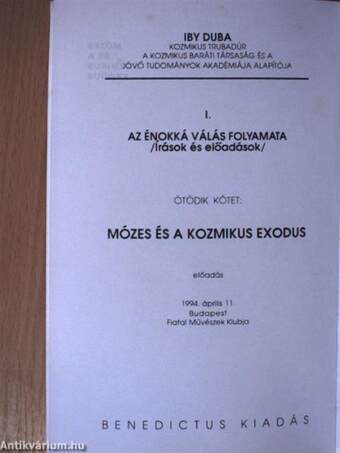 Mózes és a kozmikus exodus