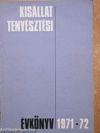 Kisállattenyésztési évkönyv 1971/72.