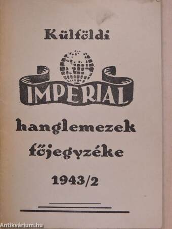 Külföldi Imperial hanglemezek főjegyzéke 1943/2