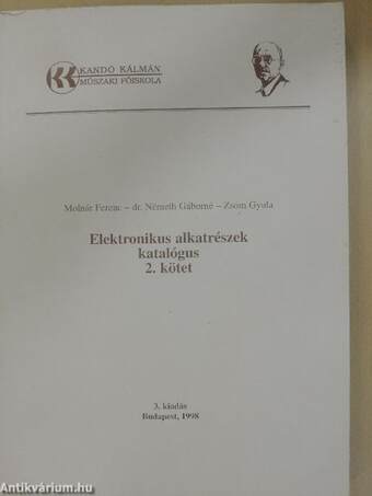 Elektronikus alkatrészek katalógus 2.