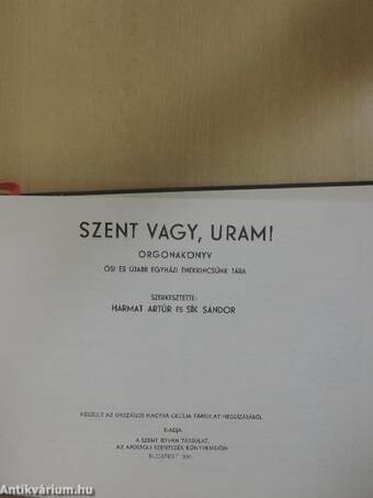 Szent vagy, Uram!