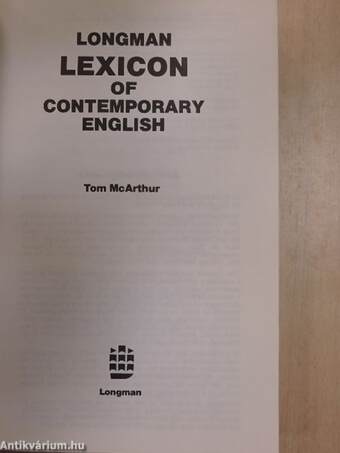 Longman Lexicon of Contemporary English