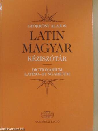 Latin-magyar kéziszótár