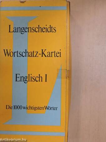 Langenscheidts Wortschatz-Kartei - Englisch I. - kártya