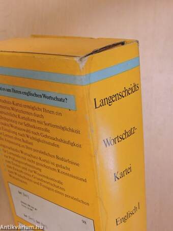 Langenscheidts Wortschatz-Kartei - Englisch I. - kártya