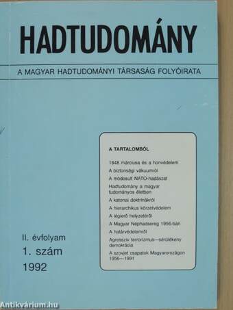 Hadtudomány 1992/1-4.