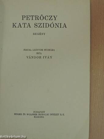 Petrőczy Kata Szidónia