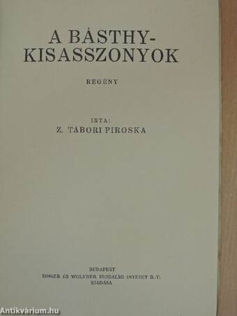 A Básthy-kisasszonyok