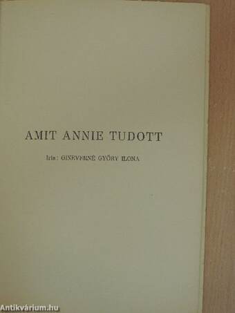 Egérke/Amit Annie tudott