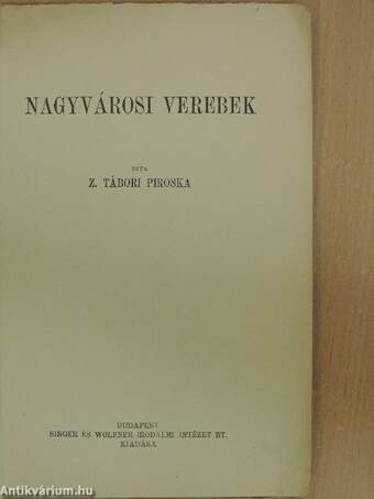 Nagyvárosi verebek