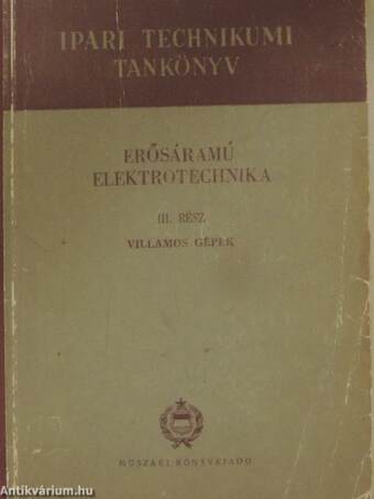 Erősáramú elektrotechnika III.