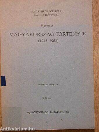 Magyarország története 1945-1962