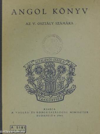 Angol könyv az V. osztály számára