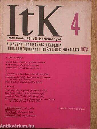 Irodalomtörténeti Közlemények 1973/4.