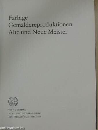 Farbige Gemäldereproduktionen (Seemann-katalog)