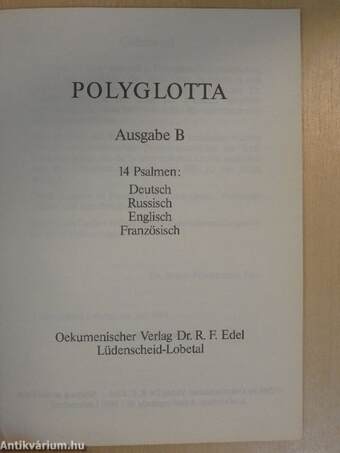 Polyglotta - Ausgabe B